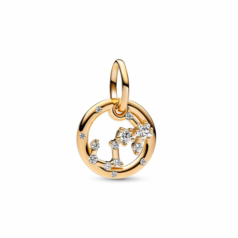 Charm Pandora Pendant Zodiaque Scorpion en métal doré