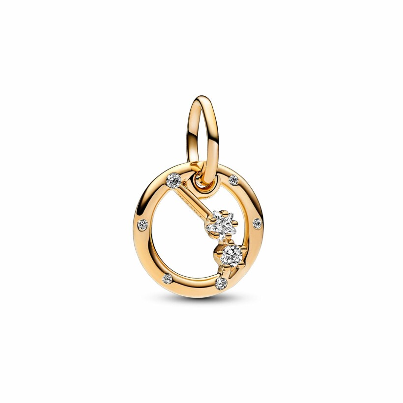 Charm Pandora Pendant Signe Du Bélier en métal doré