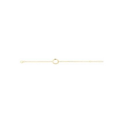 Bracelet en plaqué or et oxyde de zirconium