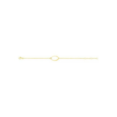 Bracelet en plaqué or et oxyde de zirconium
