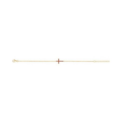 Bracelet en plaqué or et spinelle