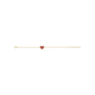 Bracelet en plaqué or et oxydes de zirconium