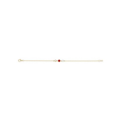 Bracelet en plaqué or et oxydes de zirconium