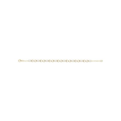 Bracelet en plaqué or et oxydes de zirconium