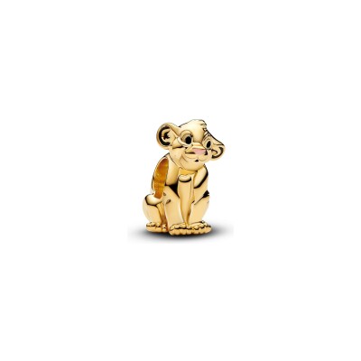 Charm Pandora Disney Le Roi Lion Simba en métal doré