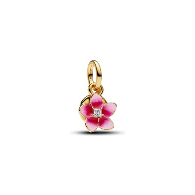 Charm Disney X Pandora Vaiana Fleur de Plumeria en métal doré, émail et oxydes de zirconium