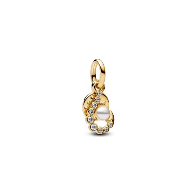 Charm Pandora Médaillon Lever Du Soleil en métal doré