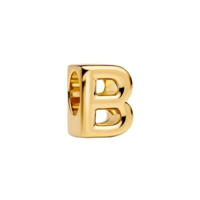Charm Pandora Alphabet Lettre B en métal doré