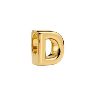 Charm Pandora Alphabet Lettre D en métal doré
