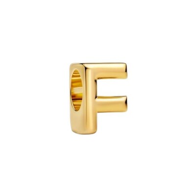 Charm Pandora Alphabet Lettre F en métal doré