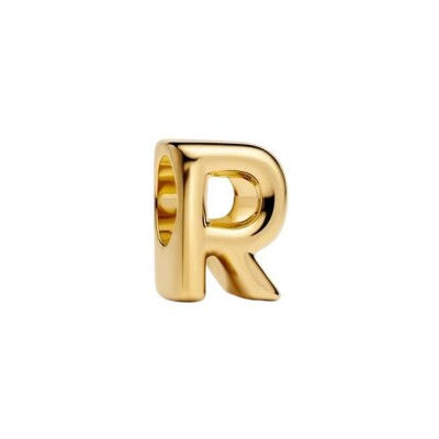 Charm Pandora Alphabet Lettre R en métal doré