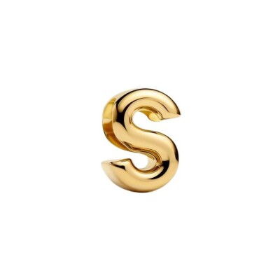 Charm Pandora Alphabet Lettre S en métal doré