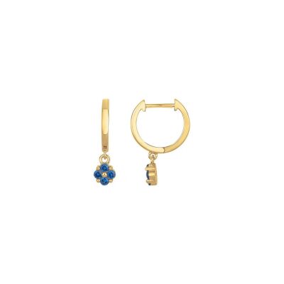 Boucles d'oreilles en plaqué or et oxydes de zirconium