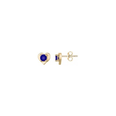Boucles d'oreilles en plaqué or et oxydes de zirconium