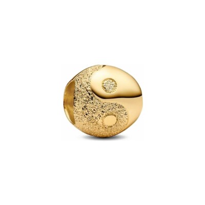 Mini charm Pandora Yin Et Yang en métal doré