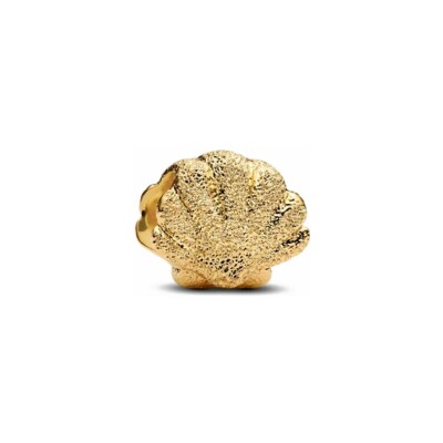Mini charm Pandora Coquillage Texturé en métal doré