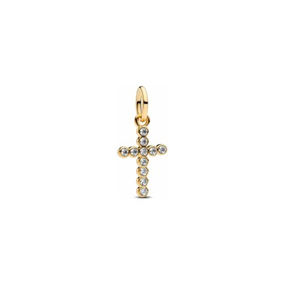 Charm Pandora Pendant Croix en métal doré