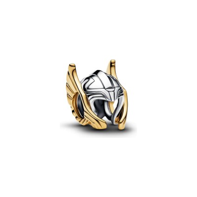 Charm Marvel x Pandora Casque de Thor en argent et métal doré