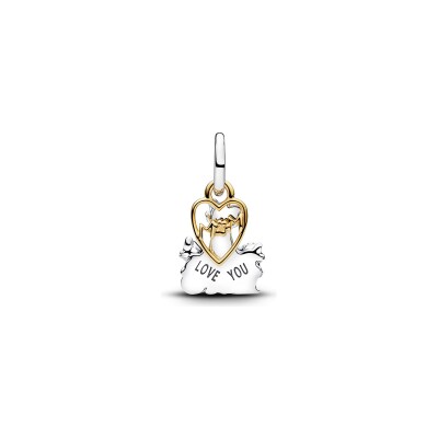 Charm Disney x Pandora Les Aristochats en argent, métal doré et résine