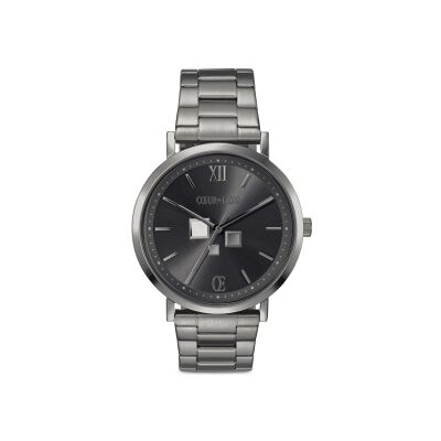 Montre Cœur de Lion Sunray Acier Inoxydable Light Gun Metal Satiné