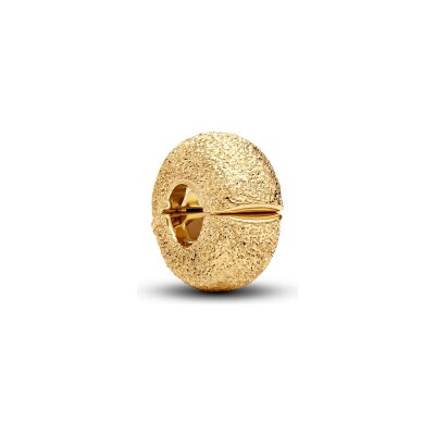 Charm Pandora Moments Mini Clip Texturé Doré en métal doré