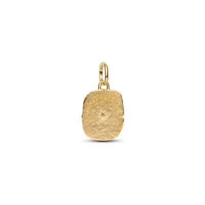 Charm Pandora Talisman Œil en argent, métal doré et oxyde de zirconium
