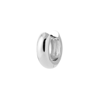 Créole en argent rhodié