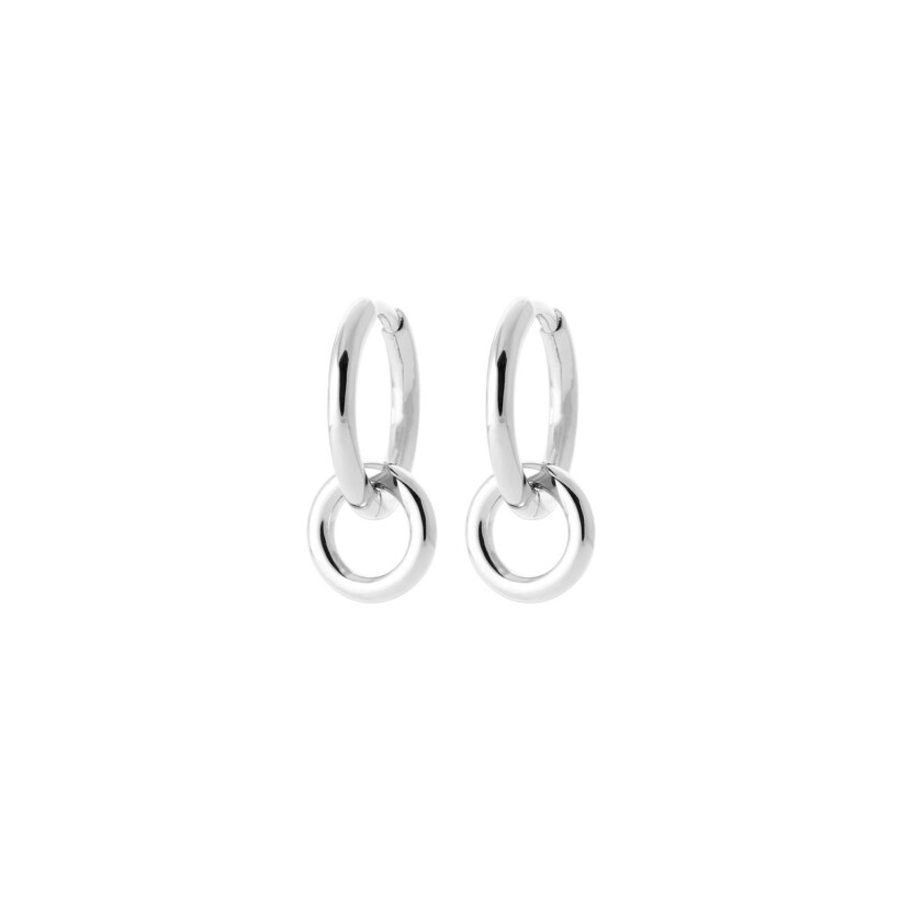 Boucles d'oreilles créoles en argent 