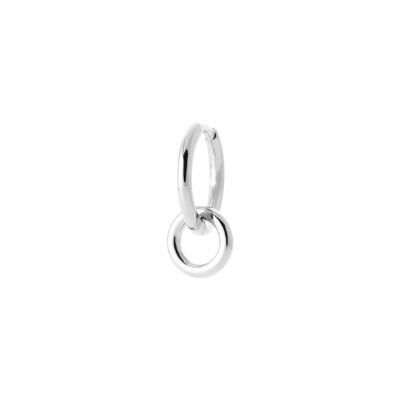 Créole en argent rhodié