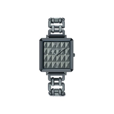 Montre Cœur de Lion Iconic Cube Spikes Statement anthracite
