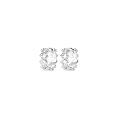 Boucles d'oreilles créoles en argent