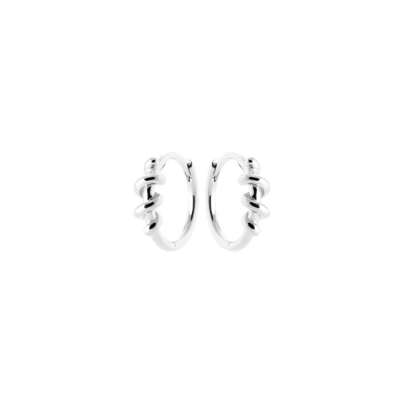 Boucles d'oreilles créoles en argent