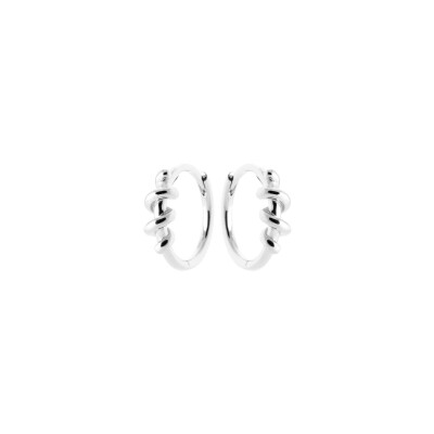 Boucles d'oreilles créoles en argent