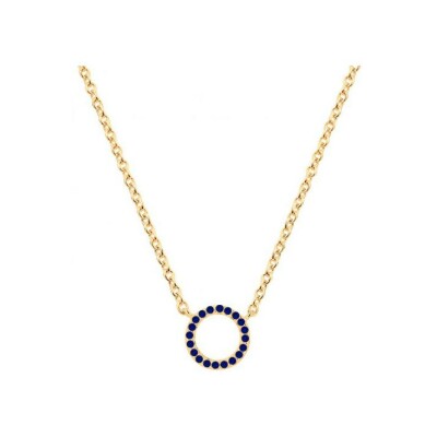 Collier en plaqué or et oxydes de zirconium