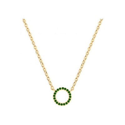 Collier en plaqué or et oxydes de zirconium