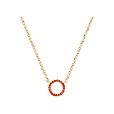 Collier en plaqué or et oxydes de zirconium
