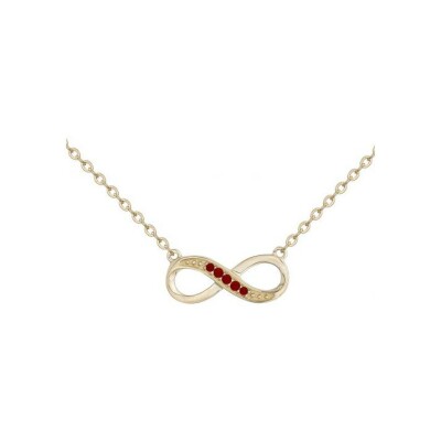 Collier en plaqué or et oxydes de zirconium