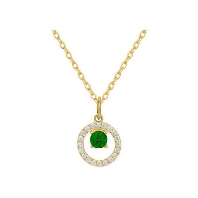Collier en plaqué or et oxyde de zirconium
