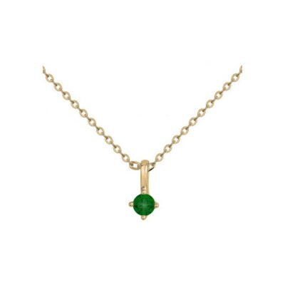 Collier en plaqué or et oxyde de zirconium