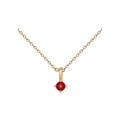 Collier en plaqué or et oxyde de zirconium