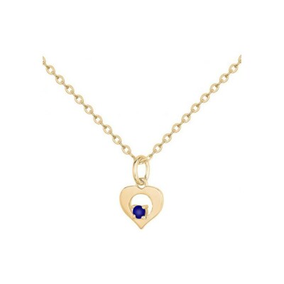 Collier en plaqué or et oxyde de zirconium