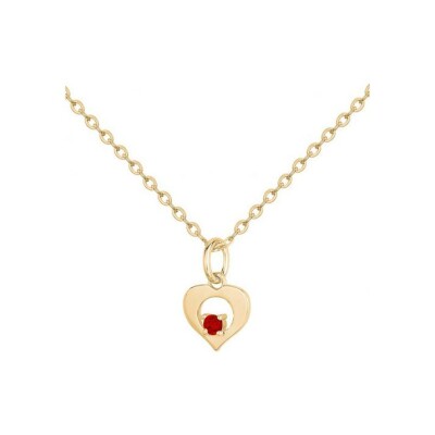 Collier en plaqué or et oxyde de zirconium