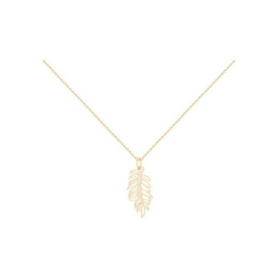 Collier en plaqué or et oxydes de zirconium