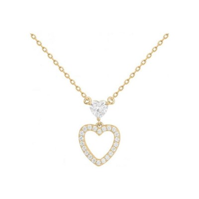 Collier en plaqué or et oxyde de zirconium