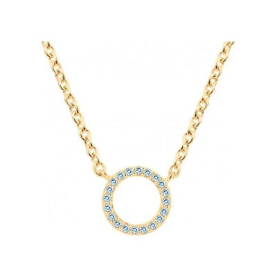 Collier en plaqué or et oxyde de zirconium