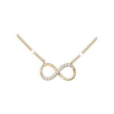 Collier en plaqué or et oxyde de zirconium