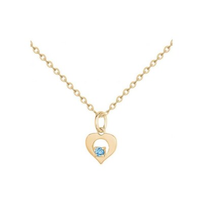 Collier en plaqué or et oxyde de zirconium