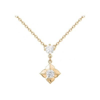 Collier en plaqué or et oxyde de zirconium