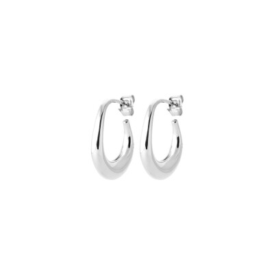 Boucles d'oreilles créoles en argent