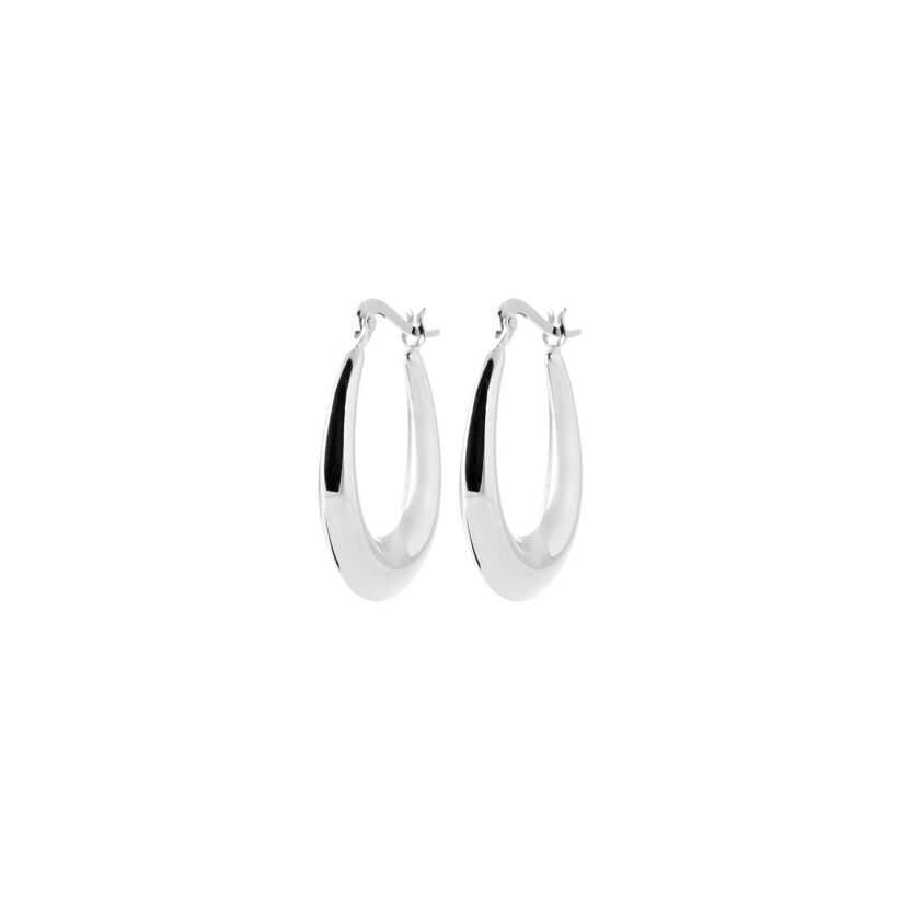 Boucles d'oreilles créoles en argent